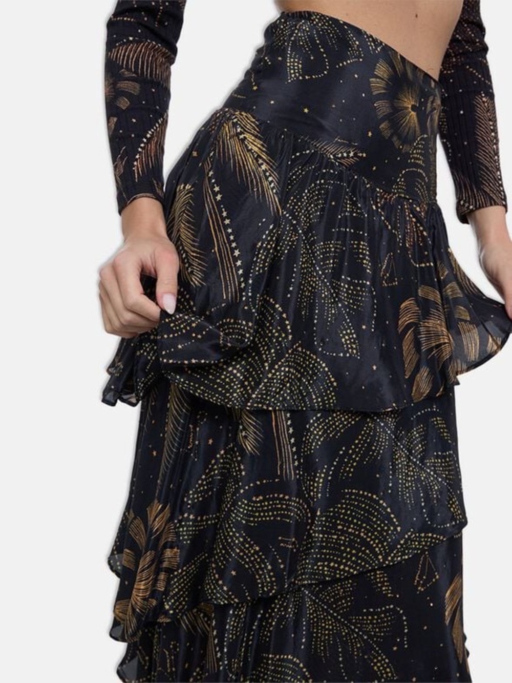 Farm Rio ruffled skirt